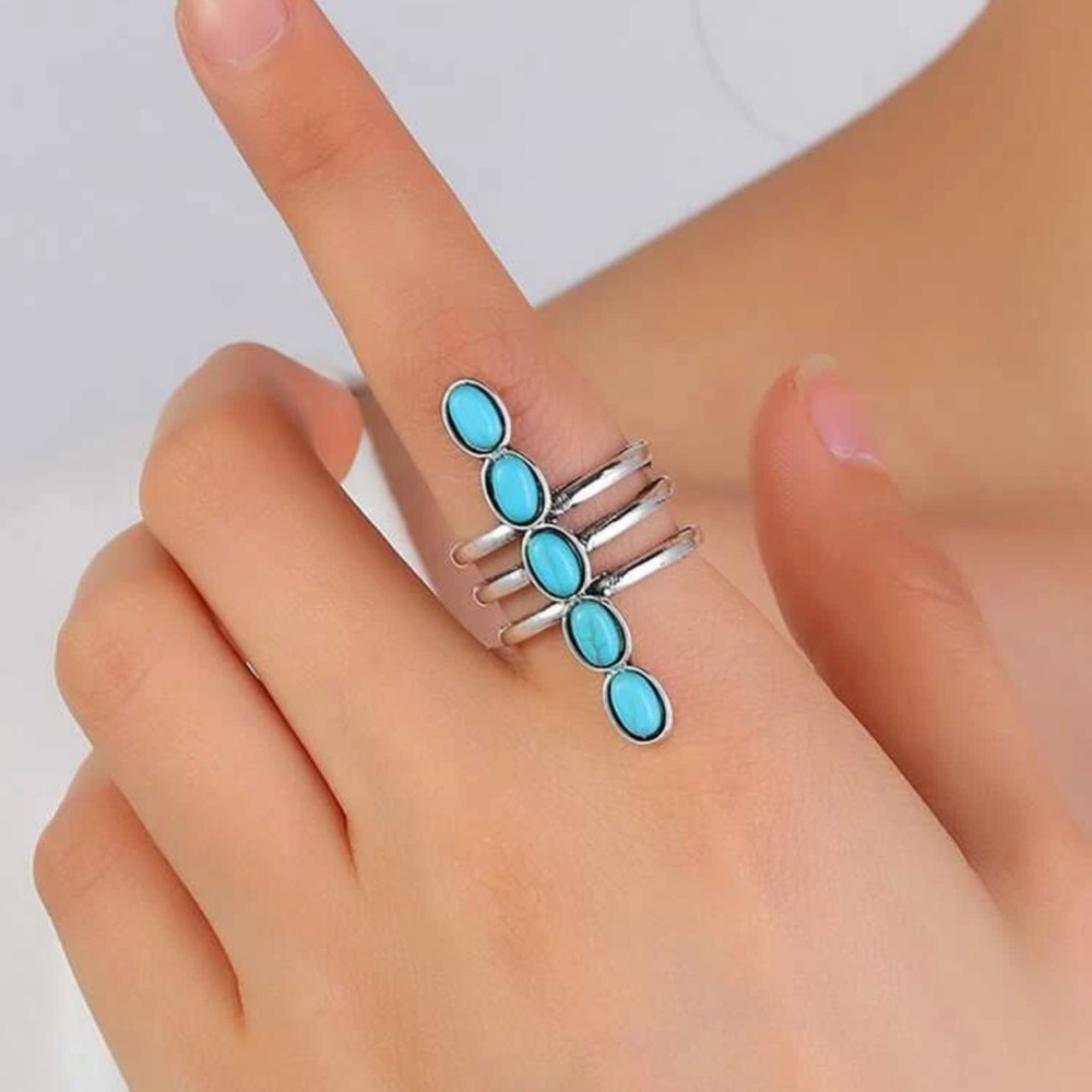 VINTAGE TURQUOISE RING - Picture 4 of 7